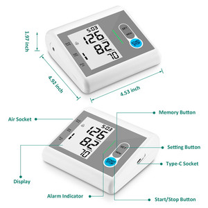 Haut-parleurs électroniques intelligents moins chers de haute qualité moniteur de pression artérielle infantile BP moniteur de pression artérielle 2*90 mémoire - Product Image 5