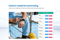 Reloj Inteligente de Seguridad Empresarial OEM con SDK, Llamada SOS, Alerta de Caídas, Rastreador GPS LBS BLE, Reloj Inteligente 4G para Trabajadores Solitarios al Aire Libre