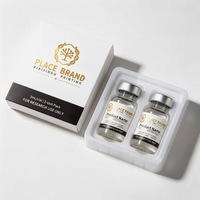 Étiquettes personnalisées en vinyle métallisé VS-338 (brillant/mat/or brossé) pour flacons de 3/10/30 ml, adhésif puissant, boîtes personnalisées assorties