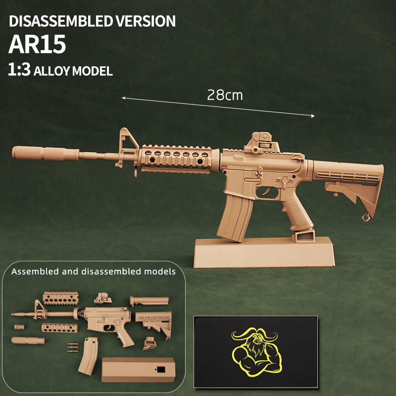 1/3スケール　ミニチュア模型　AR15 Wholesale Rifle Miniature Alloy AR15 1:3 Metal Gun Model