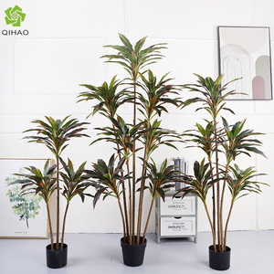 <b>Artificial</b> Red Ironwood Tree 100cm 200cm High Simulation Leaves Indoor Decor Plant Nordic Style Home Decoration - Product Image 5