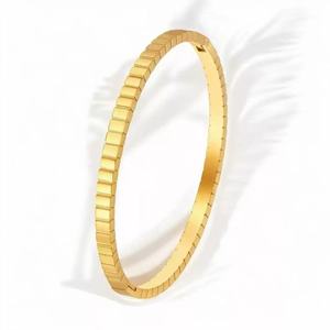 Acier inoxydable Snap - in ou Rose <span class=keywords><strong>Clou</strong></span> Bracelet Version Coréenne Simple Titane Acier Bracelet Femmes - Product Image 2