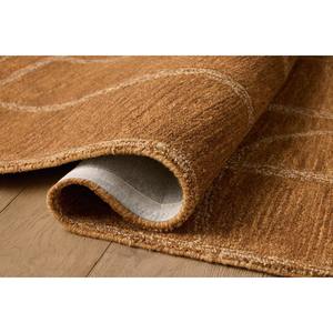 Alfombra de Lana Beige Contemporánea, Alfombra Geométrica Hecha a Mano, Decoración Moderna y Minimalista para el Hogar, Revestimiento de Suelo Neutral para Sala de Estar y Picnic - Product Image 2