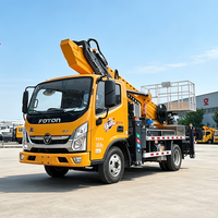 Camion de travail en hauteur JIUBANG à moteur diesel, capacité de la plateforme 400 kg, portée de travail 27 m, transmission automatique, Euro 4