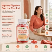 Gummies Probiotiques Multi-Souches 10 Milliards UFC Haute Puissance pour Adultes, Véganes, Naturels, Faible Teneur en Matières Grasses et en Sucre, Stables à Température Ambiante