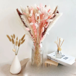 Bouquet de pampas séchées naturelles et d'herbe de queue de lapin <span class=keywords><strong>pour</strong></span> décoration rustique de ferme, ornement de baby shower - Product Image 2