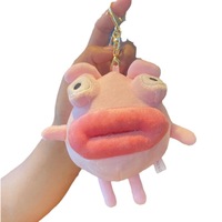 Super doux en peluche porte-clés pendentif Couple cadeau moche mignon saucisse bouche monstre peluche voiture porte-clés suspendu poupée en peluche jouet