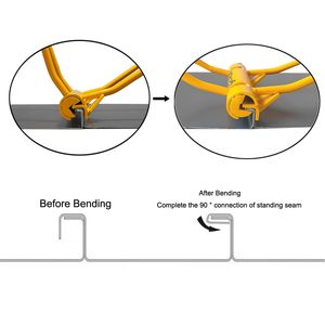 Poignée ergonomique <span class=keywords><strong>Outils</strong></span> de toiture DIY personnalisés OEM ODM pour auvents Gables Barrel-Voûted Roofs Seam Locker Autres <span class=keywords><strong>outils</strong></span> à main - Product Image 2