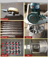 Machine de séchage au four pour fruits, pollen d'abeille, graines, chips de manioc, œufs et légumes