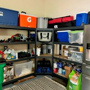 Estantería de Esquina Ajustable Serie <span class=keywords><strong>AR</strong></span> <span class=keywords><strong>Shelving</strong></span> Garage de 24 Pulgadas 500 lb. Capacidad por nivel, 4 niveles independientes - Product Image 2