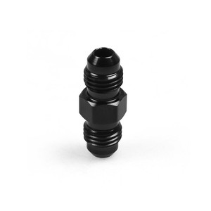 Conector reductor macho abocinado AN4 AN6 AN8 AN10 a AN4 AN6 AN8 AN10 de 1/4 pulgada, negro piano, para aceite a temperatura normal - Product Image 1