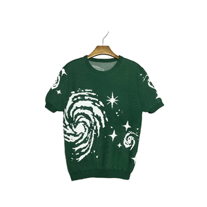 2025 OEM Custom Design Men's Casual Short-Sleeved <b>Sweater</b> Breathable Knitted T-<b>shirt</b> Round Neck Pullover Spring New <b>Shirt</b> - Product Image 1