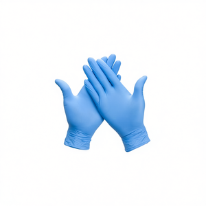 Guanti in nitrile senza polvere blu taglia L per uso medico e industriale - Product Image 2