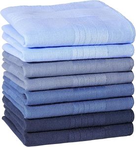 Pañuelos de bolsillo de algodón puro sin <span class=keywords><strong>azo</strong></span>, ecológicos, de 40x40cm, para hombre, 8 unidades, colores sólidos surtidos, para boda, regalos, venta al por mayor - Product Image 1