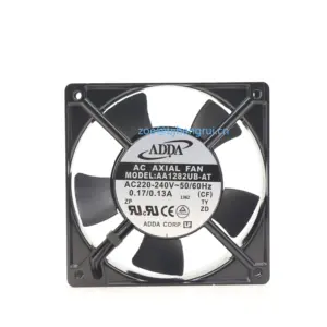 ADDA AA1282UB-AT 2700 RPM 120x120x38mm 12038 12cm 111.9 CFM 220-240V AC rulman asansör kabini invertör eksenel soğutma fanı