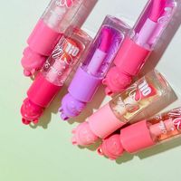 Miss Look – Lot de 24 Huiles à Lèvres Effet Ours, Gloss à Lèvres Dégradé Arc-en-ciel, Hydratant, Soin des Lèvres Effet Verre, Vente en Gros, Logo Personnalisé MGK2030 Naturel