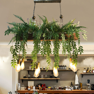 <span class=keywords><strong>Suspension</strong></span> LED botanique carrée de style bohème, inspirée de la nature, pour décoration de mariage moderne, luminaire suspendu pour plantes, OEM - Product Image 1