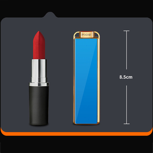 Customized Logo Thin Mini Electric Lighter USB Metal <b>Torch</b> for Various Occasions-for Fathers' Day Halloween Graduation Easter - Product Image 6