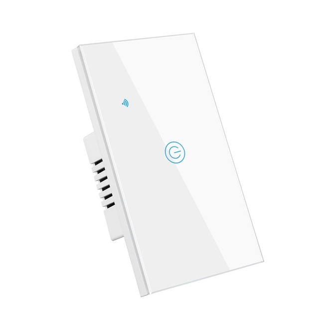 Tuya WiFi Smart Switch US Standard Wall Switch Remote Timing Glass Panel Waterproof Electric Power Voice Control Touch Screen