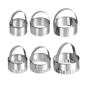 ชุดเครื่องตัดคุกกี้สแตนเลส Chef Choice พร้อมวงแหวนมูส อุปกรณ์ทำขนมอบคุณภาพเยี่ยมสำหรับร้านเบเกอรี่ - Product Image 3