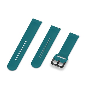 Boucle noire pour <span class=keywords><strong>Samsung</strong></span> <span class=keywords><strong>Galaxy</strong></span> <span class=keywords><strong>Watch</strong></span> <span class=keywords><strong>Active</strong></span>/<span class=keywords><strong>Active</strong></span> <span class=keywords><strong>2</strong></span> 40mm <span class=keywords><strong>44mm</strong></span> <span class=keywords><strong>Bracelet</strong></span> de Sport 20mm <span class=keywords><strong>Bracelet</strong></span> de montre en Silicone - Product Image 6