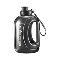 Bouteille d'eau de sport sans BPA, anti-fuite, légère, pour la salle de sport/le camping en plein air, avec poignée, pour l'eau bouillante