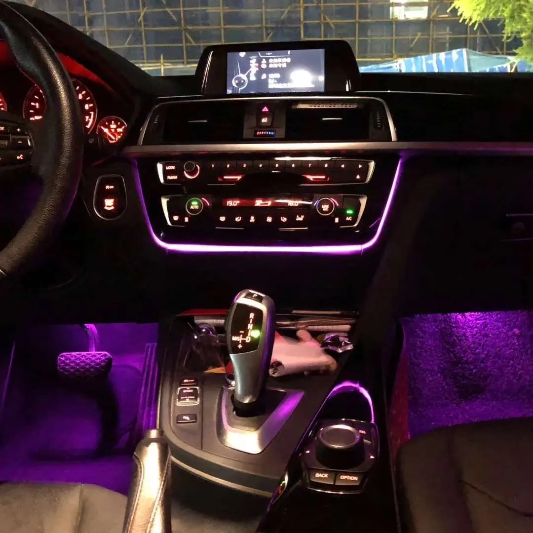 Автомобильная осветительная система интерьерная атмосферная светодиодная многоцветная для BMW Новая 3 серия