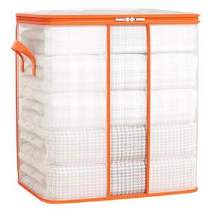 Mesh Transparent Quilt Storage Bag Large Capacity Clothing Organizer Rectangle Bedroom Use Moisture Proof - Product Image 5