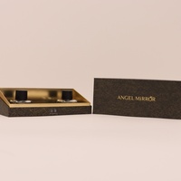 Boîte cadeau rigide en papier spécial, sans laminage, pour coffret de parfum, aspect luxueux