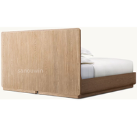 Offre Spéciale – Ensemble de Meubles de Chambre en Bois de Chêne Style Minimaliste à Prix Réduit – Lit d'Intérieur, Lit Professionnel, Lit Plat, Ensemble de Lit Domestique