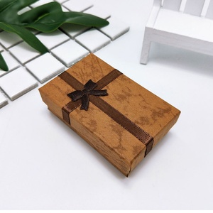 Wholesale Luxury Bow Jewelry Box Custom Logo Cardboard Packaging Sponge Matt Lamination Recycled <b>Materials</b> Fashion Gift <b>Packing</b> - Product Image 2