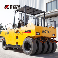 KP166 compacteur diesel de 16 tonnes pour la construction de rouleaux de pneus industriels en caoutchouc d'asphalte