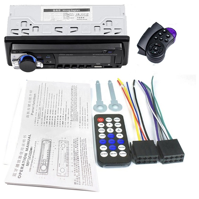 Dual U Charging Function Optional 12V/24V Voltage FM/TF/AUX 1din Steering Wheel Remote Control Car Mp3 BT Player