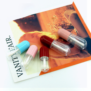 Bouteille transparente pour rouge à lèvres, gloss en forme de capsule, flacon de 3 ou 4ml, rose, rouge, bleu, brillant à lèvres, en forme de flacon - Product Image 6