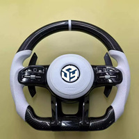 Volant en cuir personnalisé avec fibre de carbone et LED pour Mercedes BENZ W213 C238 GLE W167 C167 GLS X167 GLC X254 C254 E53 E63 AMG