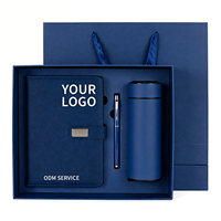 Carnet de Visite Personnalisé pour Entreprises, Lot Limité, Bleu Foncé, Boîte Cadeau, Carnet Portable pour Visites Clients, Direct Usine