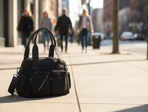 Bolso de Mano Tipo Satchel para Mujer, Material PU, Cierre de Cremallera, Correa para el Hombro, Uso Diario Informal, Capacidad de 3L, Dos Asas - Product Image 2