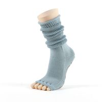 Haute Qualité Long Slouch Peep-toe Pilates Chaussettes Antidérapantes Pilates Yoga Chaussettes Avec Mode Motif Poignées pour Femmes