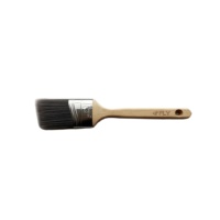 Meilleure vente DIY Grade Angle pinceau ensemble poils naturels manche en bois métallique virole OEM personnalisable pour la peinture murale