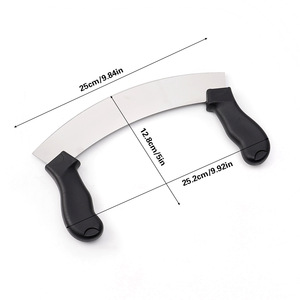Amz Hot Pizza Cutter en acier inoxydable Rocking Pizza Chopper Couteau de cuisine de haute qualité Design Cutter personnalisé pour gaufres Cookies - Product Image 5