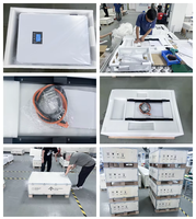 Batterie de stockage d'énergie solaire pour système domestique, fabriquée en usine, onduleur intelligent BMS, 8000 cycles, 51,2 V, 10 kWh, 200 Ah