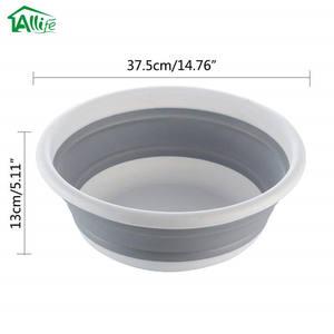 बाथरूम सिलिकॉन बंधनेवाला/Foldable तह पोर्टेबल प्लास्टिक वॉश बेसिन फैंसी वॉश बेसिन - Product Image 3