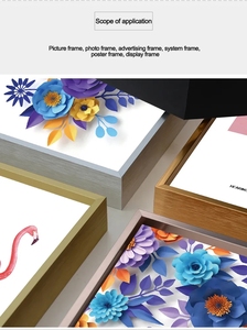 Tùy Chỉnh Bán Buôn Cổ Vàng <span class=keywords><strong>Baroque</strong></span> Màu Sắc PS Khung Hình Trang Trí Nội Thất Sơn Khung Màu Nâu Sẫm Cắt Nhựa Khung Ảnh - Product Image 2