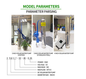 Dc 24V <span class=keywords><strong>MPPT</strong></span> điều khiển 500W Max Head 100m năng lượng mặt trời điện Chìm Nước cũng bơm Đối với trang chủ - Product Image 6