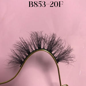 Vente en gros de faux cils humains Cils 20mm Lash Fluffi Pestaas Strip Natural Russian Faux Mink Lashes Wholesale Eyelash Mink - Product Image 4