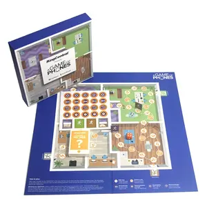 Atacado Impresso crianças board games granel crianças board games granel board game atacado personalizado