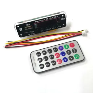 调频收音机数字音频解码器蓝牙5.0 MP3播放器接收器立体声DIY扬声器USB辅助sd卡显示器5V 12V MP3模块