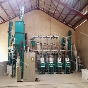 Automatic Hotsale 30t/24h Maize Corn Mill Machinery Complete Processing Line For Installation