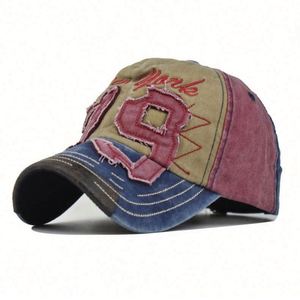 Casquette de baseball pour homme, délavée et usée, avec broderie appliquée, 5 panneaux, vente en gros - Product Image 4