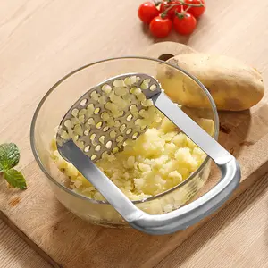 Aparelhos de cozinha fácil de usar espremedor de batata em aço inoxidável espremedor manual de batata doce espremedor de abóbora